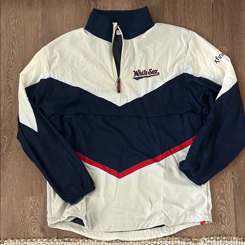White Sox Navy and White Windbreaker